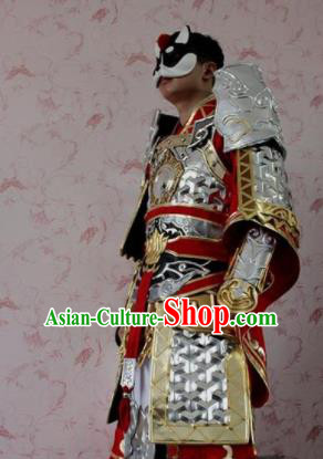 Chinese Ancient Cosplay General Costume Traditional Swordsman Body Armor for Men