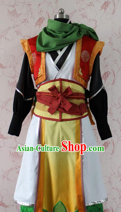 Chinese Ancient Swordsman Costume Traditional Cosplay Young Knight Clothing for Men