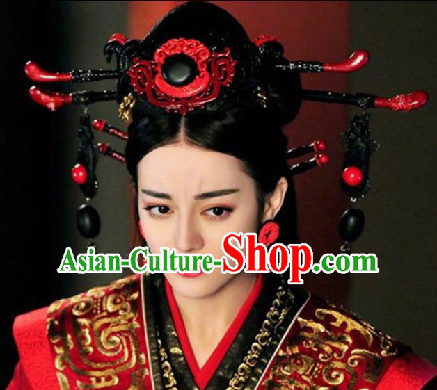 Asian Chinese Ancient Qin Dynasty Empress Hair Accessories Hairpins Headwear for Women