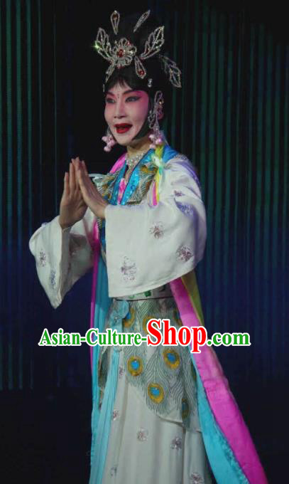 Traditional Chinese Beijing Opera Young Lady Embroidered Dress Ancient Swordswoman Historical Costume