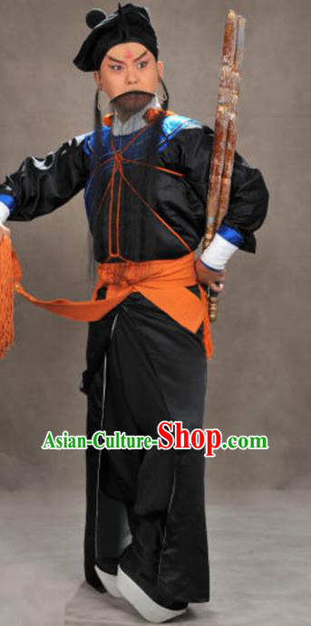 Chinese Traditional Beijing Opera Costume Peking Opera Takefu Black Clothing