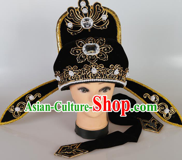 Asian Chinese Beijing Opera Niche Headwear Traditional Peking Opera Young Men Scholar Hat
