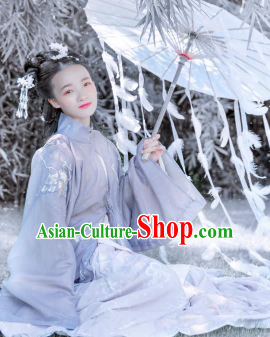 Traditional Chinese Ming Dynasty Historical Costume Ancient Nobility Lady Hanfu Dress for Women