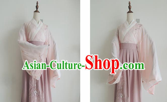 Chinese Ancient Jin Dynasty Princess Hanfu Dress Historical Costume Complete Set for Women