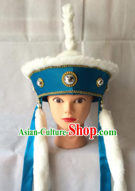 Asian Chinese Beijing Opera Takefu Headwear Ancient Prince Hat for Men