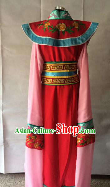 Traditional Chinese Beijing Opera Costume Ancient Court Princess Pink Dress for Women
