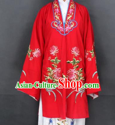 Traditional Chinese Beijing Opera Actress Costume Ancient Nobility Lady Red Dress for Women