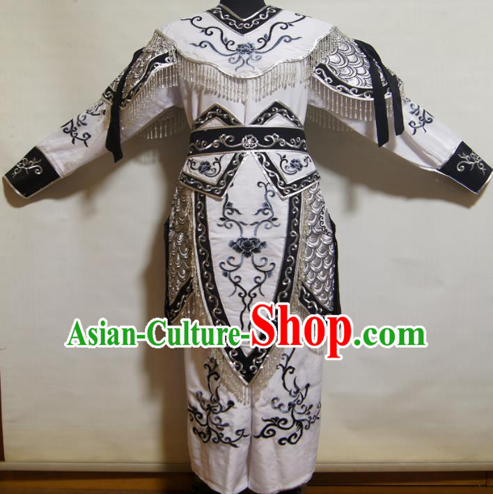 Traditional Chinese Beijing Opera Blues Costume Ancient Female Warrior Black Dress for Women