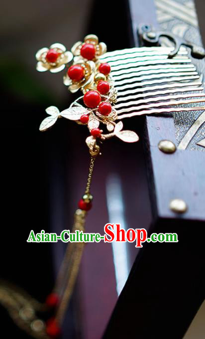 Chinese Ancient Hair Accessories Hairpins Traditional Bride Hanfu Hair Comb for Women