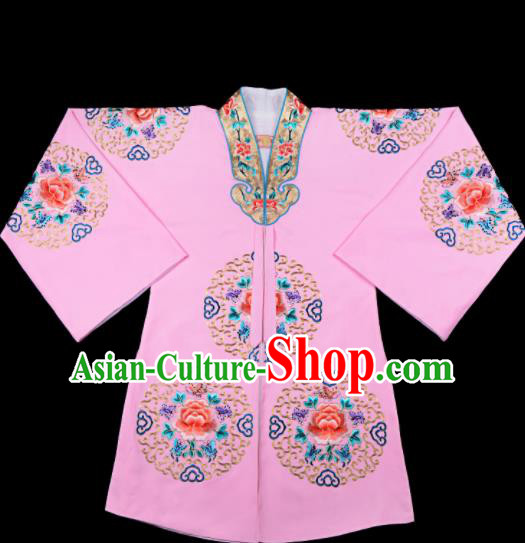 Professional Chinese Traditional Beijing Opera Costume Peking Opera Aristocratic Lady Pink Cloak for Adults