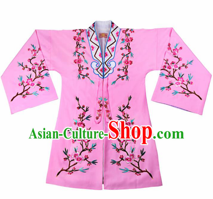 Professional Chinese Traditional Beijing Opera Actress Costume Pink Cloak for Adults
