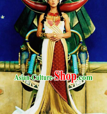 Traditional Egypt Goddess Costume Ancient Egypt Priestess Dress for Women