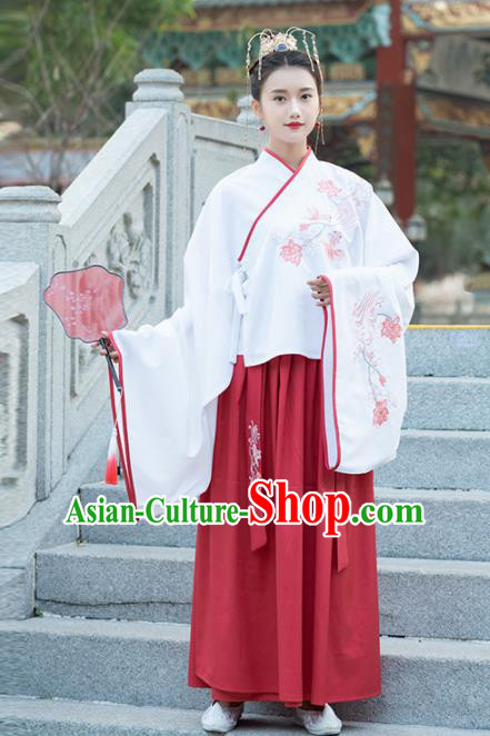 Chinese Ancient Peri Hanfu Dress Traditional Ming Dynasty Palace Princess Replica Costume for Women