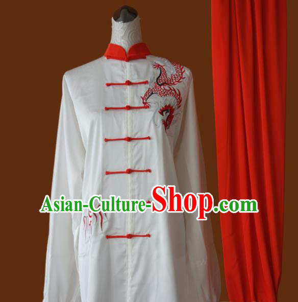 Top Grade Kung Fu Embroidered Costume Chinese Martial Arts Training Tai Ji Uniform for Adults