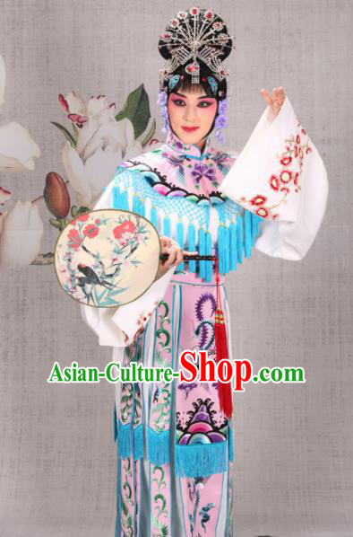 Professional Chinese Traditional Beijing Opera Actress Costume Ancient Princess Pink Dress for Adults