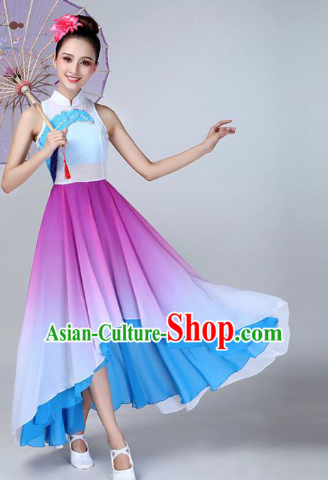 Chinese Traditional Stage Performance Dance Costume Classical Dance Purple Dress for Women