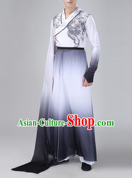 Chinese Traditional National Stage Performance Costume Classical Dance Gradient Clothing for Men