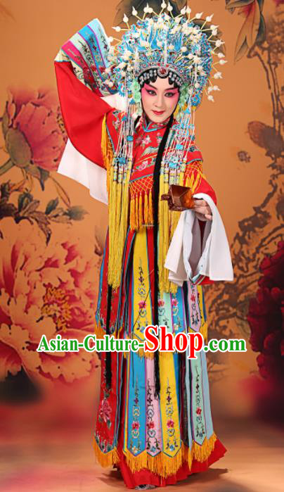 Professional Chinese Traditional Beijing Opera Actress Costume Ancient Imperial Concubine Embroidered Dress for Adults