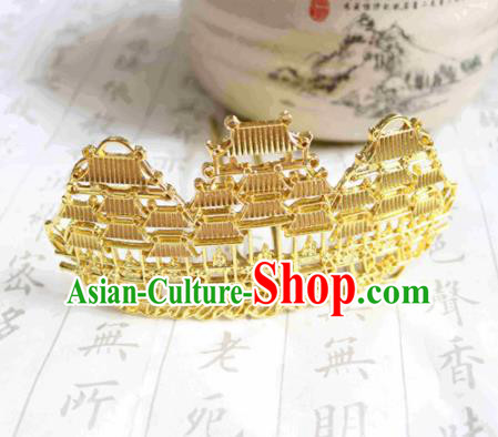 Chinese Traditional Handmade Golden Palace Hairpins Classical Hair Accessories for Women