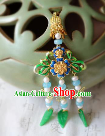 Chinese Traditional Handmade Cloisonne Brooch Classical Accessories Breastpin for Women