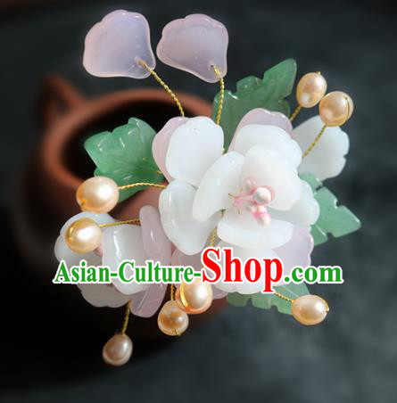 Chinese Ancient Handmade Flowers Hairpins Traditional Classical Hair Accessories for Women