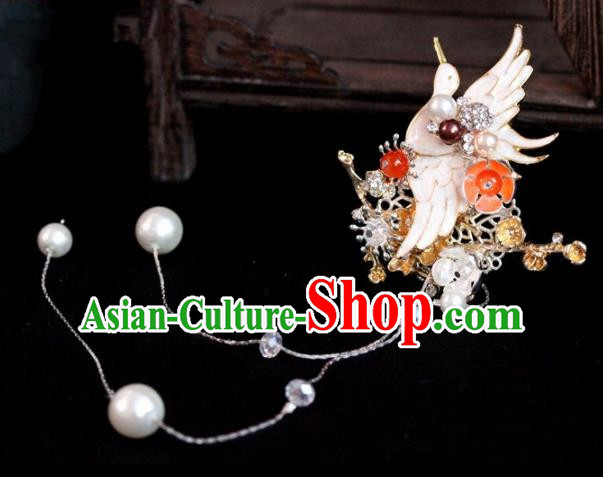 Chinese Ancient Palace Tassel Hair Claws Hairpins Traditional Hair Accessories Headdress for Women