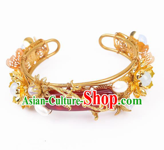 Top Grade Chinese Handmade Agate Bracelet Traditional Bride Jewelry Accessories for Women