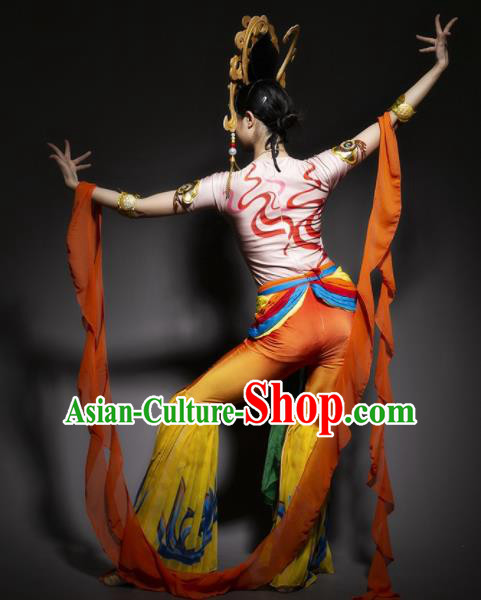 Chinese Traditional Classical Dance Costume Dunhuang Flying Apsaras Dance Clothing for Women
