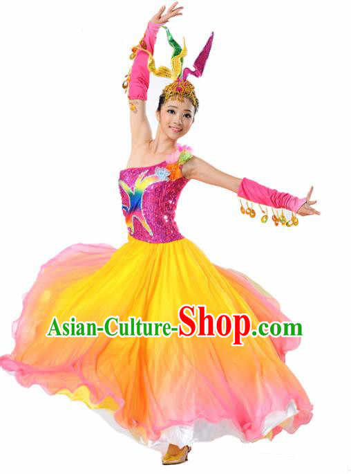 Chinese Traditional Chorus Dress Modern Dance Stage Performance Costume for Women