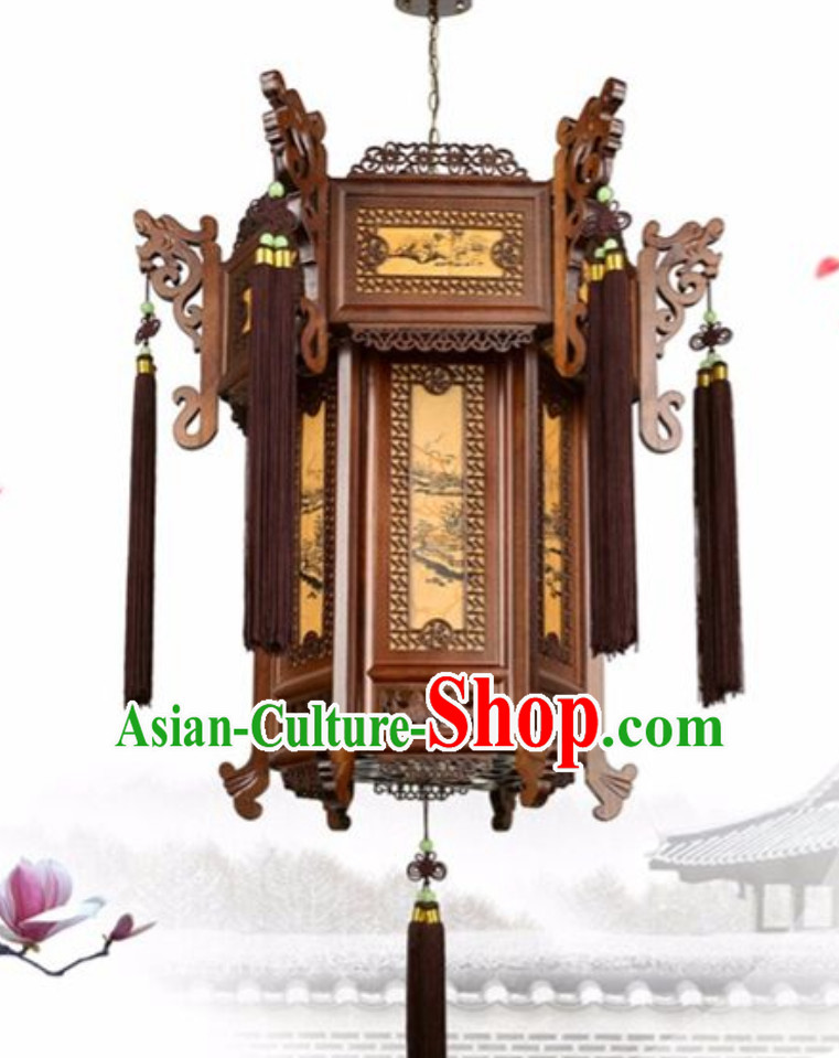 Ancient Chinese Style Wooden Palace Lantern