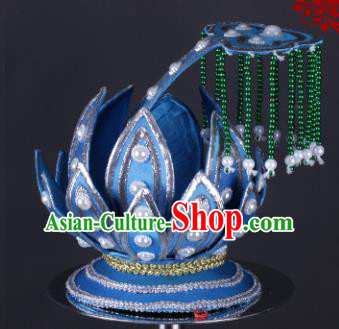 Chinese Traditional Peking Opera Taoist Nun Hair Crown Classical Beijing Opera Headwear for Women