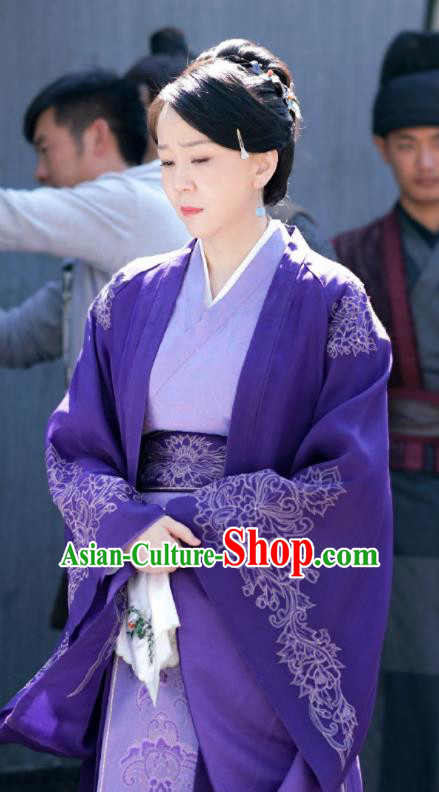 Chinese Ancient Drama The Story Of MingLan Song Dynasty Dowager Duchess Embroidered Historical Costume for Women