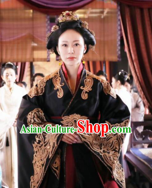 Chinese Drama The Story Of MingLan Ancient Song Dynasty Imperial Consort Embroidered Historical Costume for Women