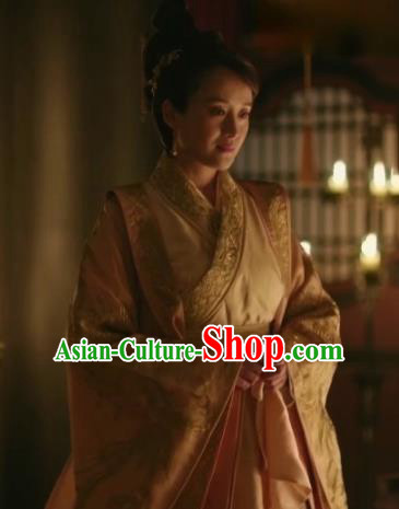 The Story Of MingLan Chinese Ancient Imperial Consort Embroidered Historical Costume for Women