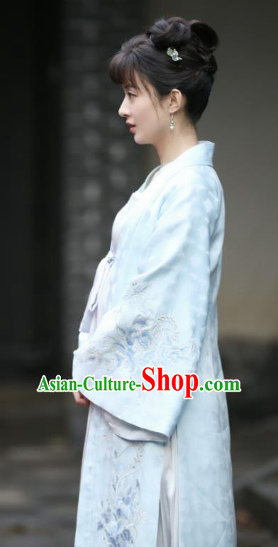 The Story Of MingLan Chinese Ancient Song Dynasty Nobility Lady Embroidered Costume for Rich Women