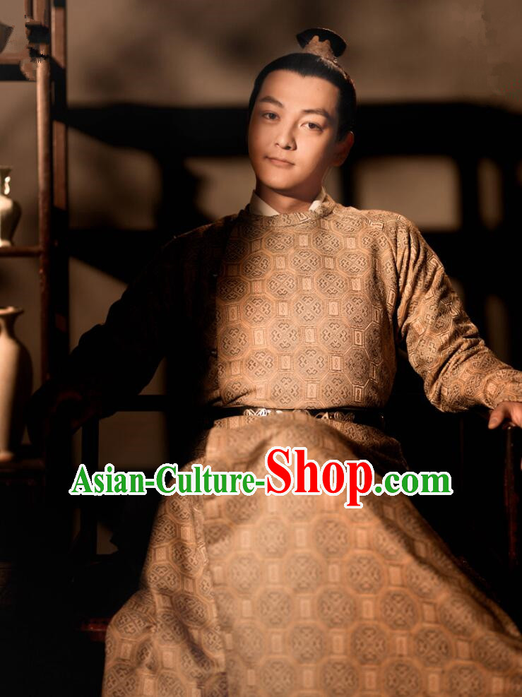 Drama The Story Of MingLan Chinese Ancient Song Dynasty Nobility Childe Embroidered Costume for Men