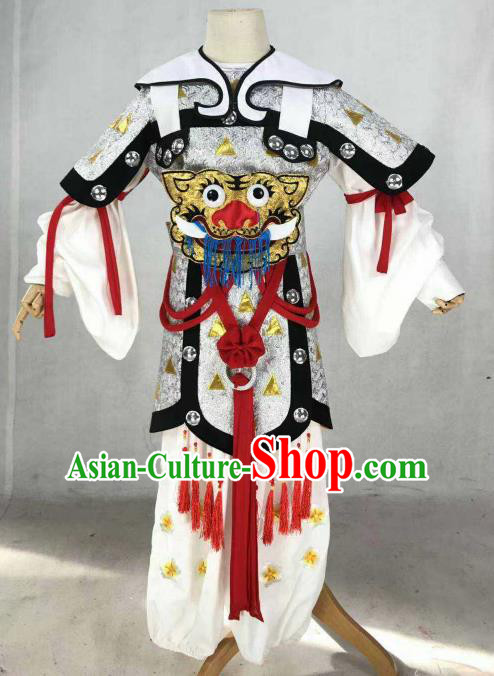 Chinese Traditional Beijing Opera Takefu Clothing Ancient Swordsman Tiger Costume for Men