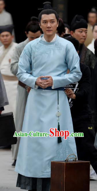 Chinese Ancient Song Dynasty Drama The Story Of MingLan Nobility Childe Historical Costume for Men