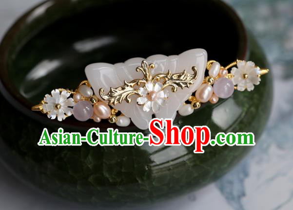 Chinese Traditional Hanfu Hair Accessories Ancient Princess Shell Butterfly Hairpins for Women