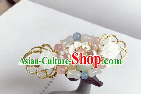 Chinese Ancient Princess Aventurine Hairpins Traditional Hanfu Hair Accessories for Women