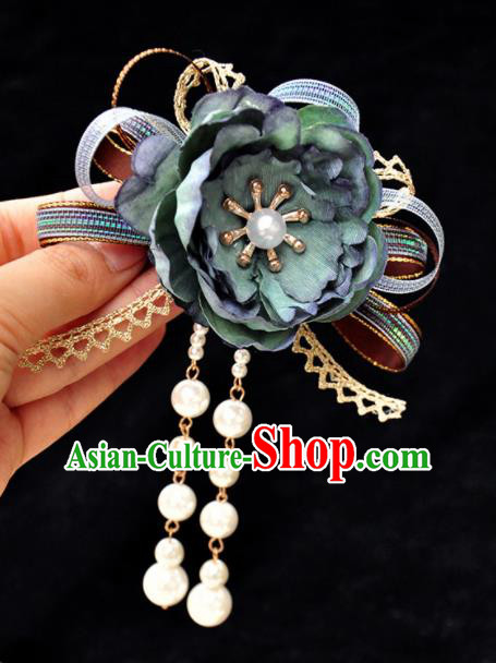 Chinese Ancient Princess Flower Hairpins Traditional Hanfu Palace Hair Accessories for Women
