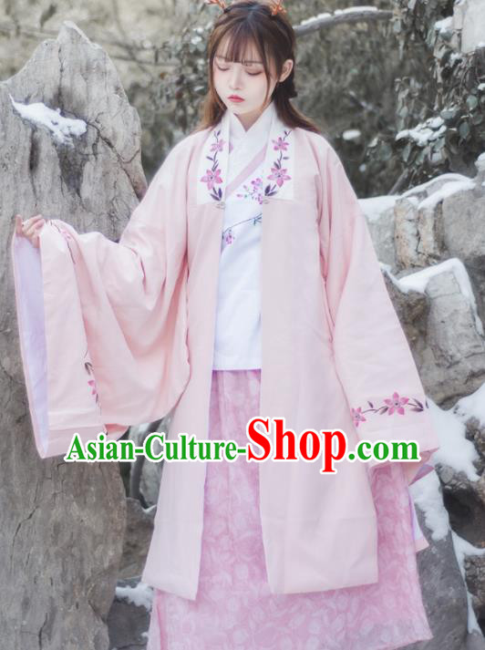 Chinese Ancient Ming Dynasty Aristocratic Lady Hanfu Dress Traditional Historical Costume for Women