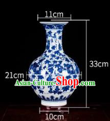 Chinese Jingdezhen Ceramic Craft Twine Pattern Design Vase Enamel Handicraft Traditional Porcelain Vase