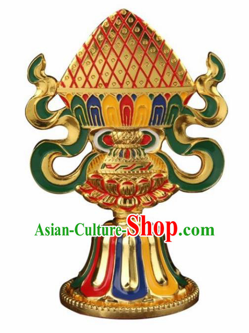 Chinese Traditional Buddhism Brass Decoration Vajrayana Buddhist Copper Handicraft