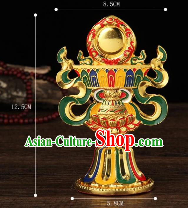 Chinese Traditional Buddhism Enamel Decoration Vajrayana Buddhist Ceramic Handicraft