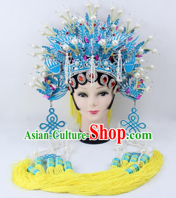 Chinese Ancient Princess Phoenix Coronet Traditional Peking Opera Artiste Headwear for Women