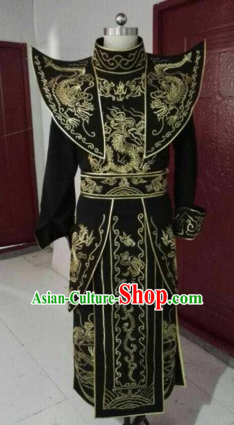 Chinese Beijing Opera Black Clothing Traditional Sichuan Opera Face Changing Costume for Men