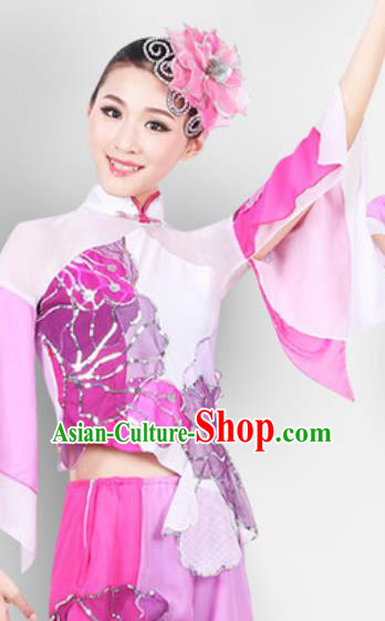 Chinese Traditional Classical Dance Costume Fan Dance Stage Performance Clothing for Women