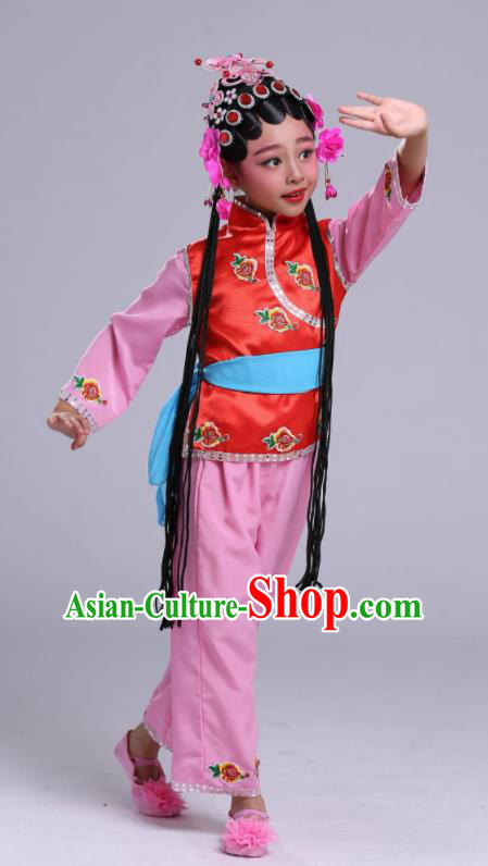 Chinese Traditional Beijing Opera Costume Peking Opera Diva Clothing for Kids