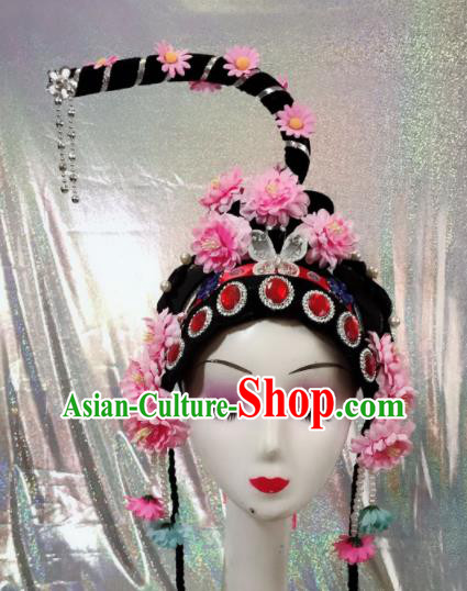 Chinese Traditional Beijing Opera Diva Wigs and Hairpins Peking Opera Peri Hair Accessories for Women
